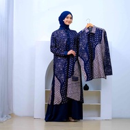 Diana Batik - COUPLE OUTER GAMIS BATIK VISCOSE | Couple Set Gamis Batik Viscose | Gamis Lebaran
