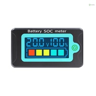 Toho Waterproof Battery SOC Power Meter Capacity Indicator 8-100V Direct Current Voltmeter 12.0V 24V 36V 48V 60V 72V Lithium Iron Phosphate Battery Ternary Lithium Polymer