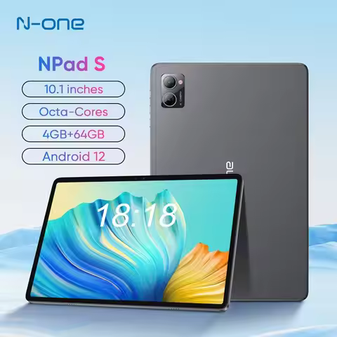 N-ONE NPad S 2023 10.1inch Tablet Pad 1280X800 HD 4GB 64GB Android 12 MTK8183 8-Cores 6600mAh Dual W
