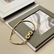 中古正品Givenchy紀梵希鍍金手鍊 幼手鏈 古董珠寶 禮物