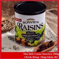 [GENUINE] Raisin Sunview raisins imported to America, jars 425g, 3-color inventory grapes