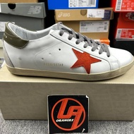 Golden Goose Super Star Red Suede Star and Olive leather heel tab - Foshan batch