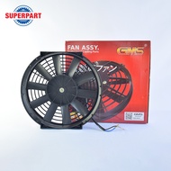 พัดลมหม้อน้ำ GMS 12V(10นิ้ว)10ใบบาง (G10P) (ราคาต่อ 1 ชิ้น)