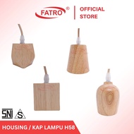 FATRO LAMP COVER HOUSING LAMP 4-SQUARE (BROKEN)/ 6-SQUARE (NATURAL) GLASS-SHAPED/ BOTTLE-SHAPED/ E27