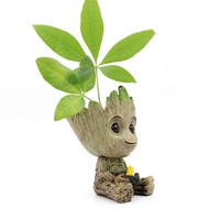 IJVBTV รถตกแต่งสำหรับของขวัญ Mini Groot Marvel 6ซม. นั่ง Tree Man Groot อะนิเมะ Action Figure Groot Action Figure ตุ๊กตา