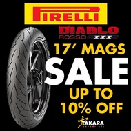 PIRELLI ROSSO 3 17"  by TAKARA (FREE TIRES SEALANT, PITO, &amp; STICKER)