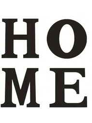 1入組「HOME」木質招牌25公分掛飾，家居裝飾農舍客廳廚房門口暖居禮物