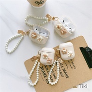 【TiKi.PH】Cute Bear Earphone Case Creative Bluetooth Earphone Soft Case Suitable for AirPods 3 AirPod