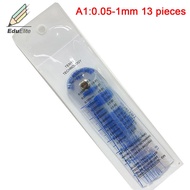 EduElite 0.05-1 mét Độ dày nhựa Metric Filler feeler đo