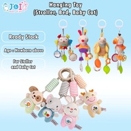 Baby Hanging Toy Infant Stroller Bed Cot Crib Hanging Doll Teether Animal Rattles Toys Mainan Gonceng
