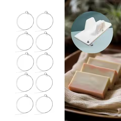 10Pcs Soap Cutter, Wires Soap String Cutter, Easy to Use Handmade Cutting Tool Stainless Steel Slice