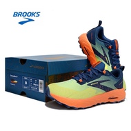 Brooks Cascadia 17 Unisex Sports Hiking Shoes Blue/Volt Sports Running Shoes for Men and Women