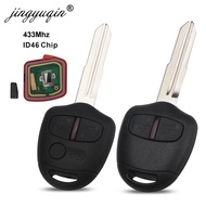 jingyuqin 5pcs 2/3Buttons Remote key For Mitsubishi 433Mhz Chip ID46 For Mitsubishi L200 Shogun Pajero Triton Key Fob MI