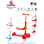 MERAH Jaya.onlineshop | Scooter Kids Scooter Otoped Sitting 3 Wheel Music Song Scooter Lights 3in1 - Red-