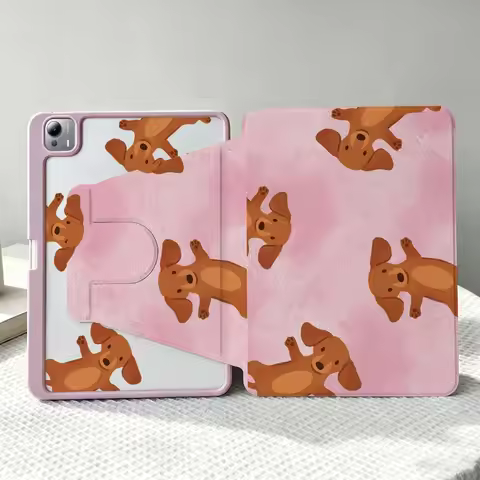 Fun Dog Patterns Soft For Xiaomi Mi Redmi Poco Pad 8 7 7S 6 6S 5 SE Pro Ultra 360° Rotation Stylus S