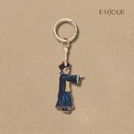 EMJOUR Double-Sided Embroidered Charm-Zombie Kid | Souvenir Gift Key Ring Bag Accessories Decoration