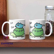 Comic Cat Turtle Bugcat Capoo Bugcat riding turtle Ceramic Coffee Mug Gift Hampers Collection