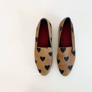 Burberry Brown Print Pony Hair Flats 平底鞋 娃娃鞋