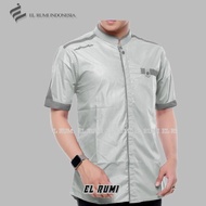 Latest CLOTHES LATEST EL RUMI SHORTkoko MUSLIM CLOTHING FOR MEN WITH EMBROIDERY - Grey, L B2K8