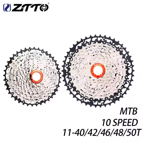ZTTO Mountain Bike 10 Speed SL Cassette 10s 11-40T 42T 46T 48T 50T HG cassette 10S 50T Sprocket Stee