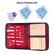 Suture Practice Kit Suture Kit Dissecting Set Medical Silicone Skin Pad Surgery Kit Surgical Kit for