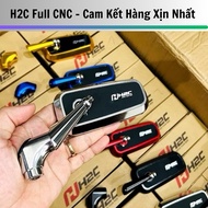 H2C CNC mirror, high quality H2C rearview mirror with short square legs