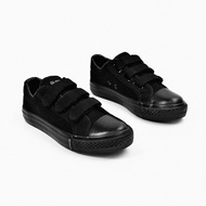 G-Max Unisex Velcro Black School Shoes for Primary | 207-01839 | Kasut Sekolah Hitam