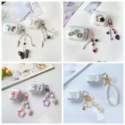 For Honor Earbuds X7i / LCHSE X7 Lite / X8 Cover luxury Pendant with Silicone Transparent TiinLab S7