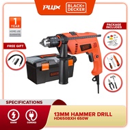 BLACK & DECKER HD650BXH 650W 13mm Hammer Drill With 100pcs Accessories (HD650BXH, HD650)