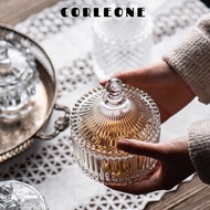 Crystal Glass Jar Sugar Jar Storage Jar Cotton Swab Storage Jar Storage Box Diamond Storage Candy Ja