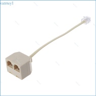 VAT1 1 Male RJ11 Plug to 2 Female Jack Adapter for Telephone Wire Cat3 6P4C Connector