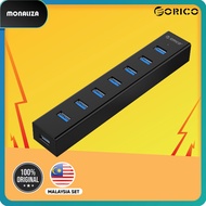 Orico H7013 7 Port USB 3.0 Hub With 5V Power In Plug