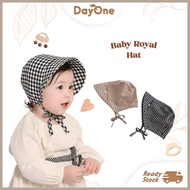 Day One 【3M–5Y】 Unisex 3D Cute Dino Baby Fisherman Hat | Korea Plaid Royal Bucket Hat Baby Hat Kids 