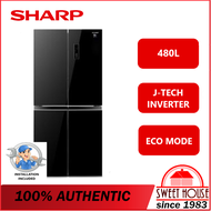 Sharp Multi Door Refrigerator SJF489GK 421 Litre Capacity J-Tech Inverter SJF489GK Peti Ais