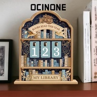 OCINONE Reading Tracker Signage, Wooden Books Read This Year Books Read Tracker,  2D Handmade Readin