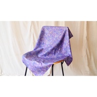 Square Printed Silk Scarf Size 100x102 Cm.purple Floral Pattern Code ZTG-CT-103354