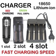 Charger 1 2 4 slot 18650 battery 3.7V 4.2V Lithium liion Rechargeable 14500 CR123A 16340 16650 18350