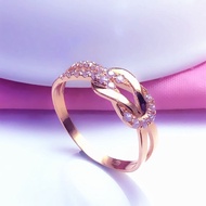 M Mrs. Jewelry Pure Russia 8k Colorful Gold Rose Gold Ring Ring Simple Atmosphere 585 Purple Gold Gi