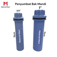 Penyumbat Bak Mandi PVC | Sumbatan Afur Bak Air Plastik | Penutup Bak