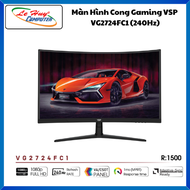 Màn Hình Máy Tính Cong Gaming VSP VG2724FC1 - 240Hz - 1ms - R:1500 - Hàng Chính Hãng