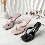 Mqstars - Women's 7cm Glass Heel Flip-flops Latest 7cm Glass Heel Flip-flops
