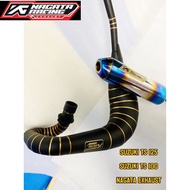 Exhaust SUZUKI TS100 /TS125 std racing stainless coating
