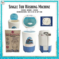 Micromatic Single Tub Washing Machine 8.5kg / Heavy duty / Large Capacity