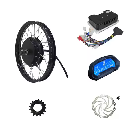 QS Motor QS205 Electric Scooter 3000W 50H V3TI 17x1.6inch Rim Fardriver ND72450 BLDC Controller CT-2