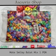 Mote Bead Emoticon Smile Cha Smile | ChaCha Brown Smile Mote | Character beads | Mote Smile | Mote S