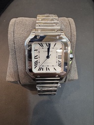 Cartier 卡地亞 Santos de Cartier 山度士 中號  鋼帶