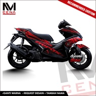Sticker Decal Aerox 155 Decal Sticker Aerox 155 Striping Aerox Full Body Decal Aerox gracx