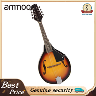 Ammoon เครื่องดนตรีแมนโดลินซันเบิรสซันวู้ด8สายพร้อมสะพานปรับได้ไม้โรสวู้ด