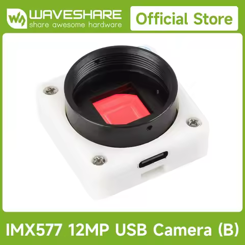 Waveshare IMX577 12MP USB Camera (B), 3840 × 3024 Resolution, Plug and Play, Supports C/CS Lenses