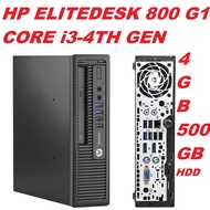HP ELITEDESK 800 G1 USFF  ULTRA SMALL MINI PC[INTEL CORE i3-4TH GEN/4GB/500GB HDD/INTEL HD GRAPHIC/ 